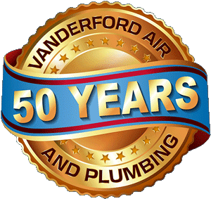 Vanderford Air and Plumbing 50 Year icon